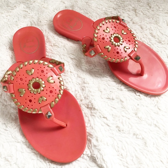 Jack Rogers Shoes - Jack Rogers Georgica Jelly in Coral